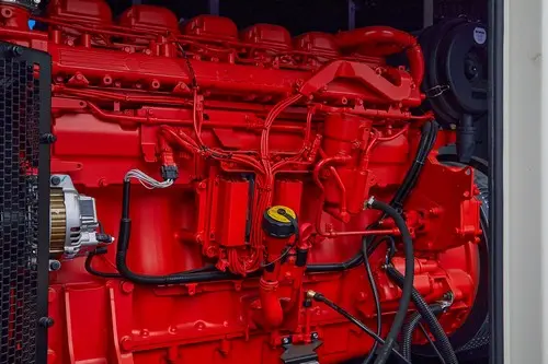 400 kW encased diesel genset with a Scania engine for building an oil terminal