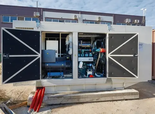 320 kW DG, construction and installation operations, installing cables and input switching devices for Katrosa Reaktiv warehouses 