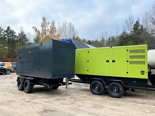 Portable 60, 200 and 250 kW diesel gensets for Shlisselburg boiler rooms