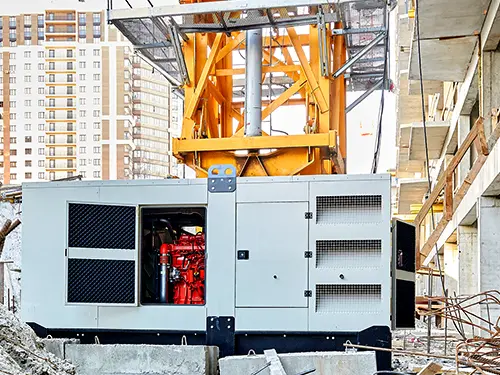 240 kW diesel genset with a Scania engine for building an apartment block in Petersburg