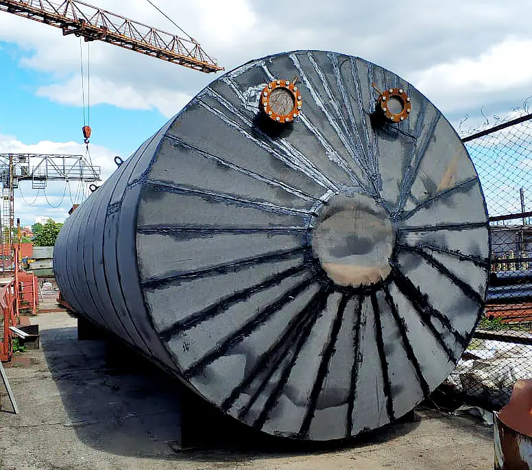 underground drainage tanks of 100 m3