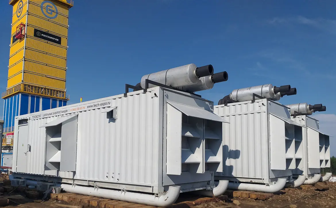 Энергокомплекс 3 МВт из ДГУ Cummins с трансформаторами для буровой установки