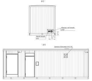 Два контейнера для ДГУ 800 кВт для контейнерного терминала (КТСП) в Петербурге – фото 9 из 10