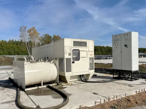 Renting a 4 MW diesel genset for the 