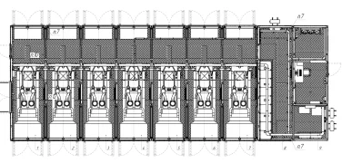 Three UPSs, switchgears, pre-commissioning and integration of the DG with switchgear for a hospital in Saint Petersburg – чертеж из проектной документации 2 из 6