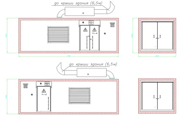 1 MW diesel genset with a voltage of 6,3 kV for a Goznak JSC branch in Saint Petersburg – чертеж из проектной документации 6 из 7