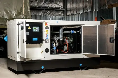 80 kW enclosed diesel generator set for Western High-Speed Diameter in Petersburg – фото 32 из 35