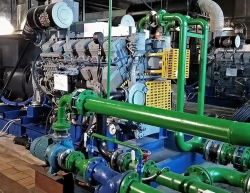 Demounting a 34 tons diesel genset and installing new 1 MW diesel gensets for MRSK Severo-Zapada (Rosseti)