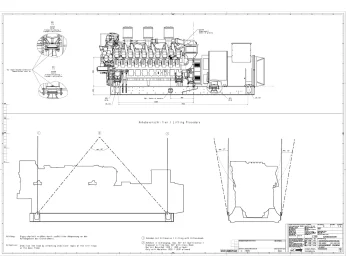 2547 kW containerized German MTU diesel genset for the NOVATEK gas company – чертеж из проектной документации 1 из 11