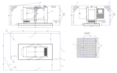 80 kW enclosed diesel generator set for Western High-Speed Diameter in Petersburg – чертеж из проектной документации 1 из 8