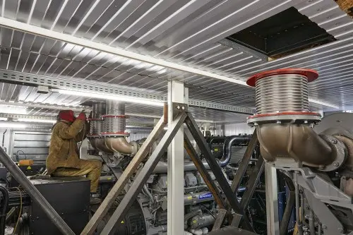 Autonomous generating center (AGC) consisting of three diesel generators with a total capacity of 3600 kW for the Wildberries warehouse complex – фото 37 из 95