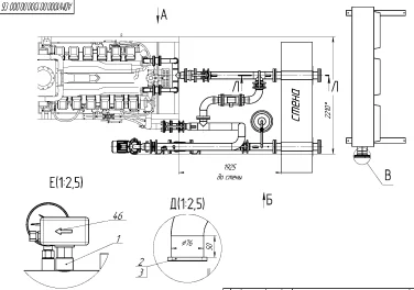 Demounting a 34 tons diesel genset and installing new 1 MW diesel gensets for MRSK Severo-Zapada (Rosseti) – чертеж из проектной документации 24 из 35