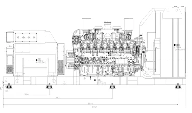 4200 kW / 6 kV power supply package for the Teutejak gold field in the Magadan region – чертеж из проектной документации 3 из 3