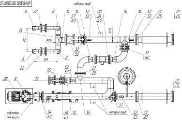 Demounting a 34 tons diesel genset and installing new 1 MW diesel gensets for MRSK Severo-Zapada (Rosseti) – чертеж из проектной документации 29 из 35