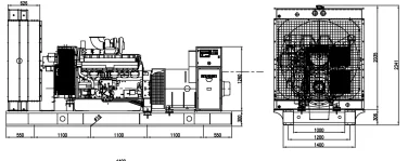 Two Cummins diesel gensets by 800 kW to Taborny gold field (NordGold) – чертеж из проектной документации 1 из 6
