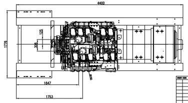 Two Cummins diesel gensets by 800 kW to Taborny gold field (NordGold) – чертеж из проектной документации 2 из 6