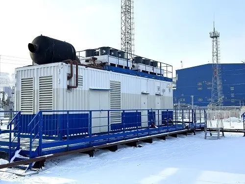Delivery of diesel power plant 5X2MW 10.5kV in a container, a set of spare parts, commissioning works, installation supervision for industrial company, Magadan region