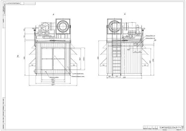 Two 1200 kW power plants based on Cummins engines with a heat recovery system, closed switchgear 6/0.4 kV, the main technical solutions, installation supervision and commissioning works for the Sininda-1 deposit – чертеж из проектной документации 2 из 7