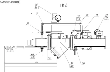 Demounting a 34 tons diesel genset and installing new 1 MW diesel gensets for MRSK Severo-Zapada (Rosseti) – чертеж из проектной документации 31 из 35