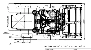 Doosan 420 and 600 kW DG for a mine at the Karakanskoe field in Kuzbass – чертеж из проектной документации 8 из 11
