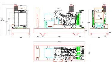 160 kW Green Power DG for bridge construction – чертеж из проектной документации 4 из 4