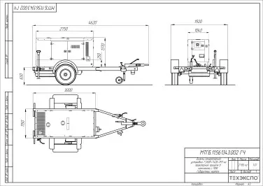 Delivery of three mobile DGS with a total capacity of 200 kW, Sergiev Posad – чертеж из проектной документации 3 из 3