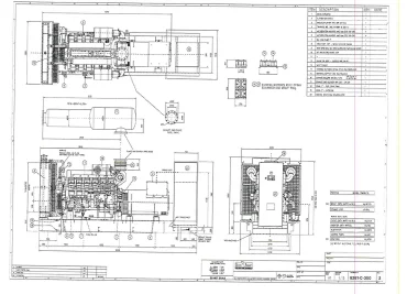 1200 kW containerized diesel genset for a Kabardino-Balkar perinatal center – чертеж из проектной документации 1 из 4