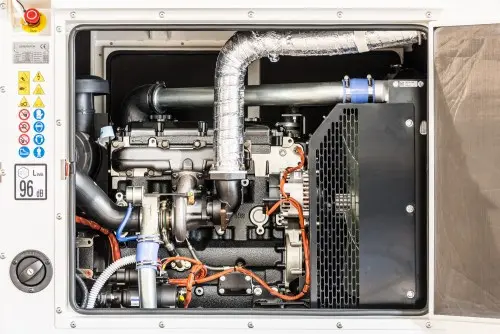 80 kW enclosed diesel generator set for Western High-Speed Diameter in Petersburg – фото 23 из 35