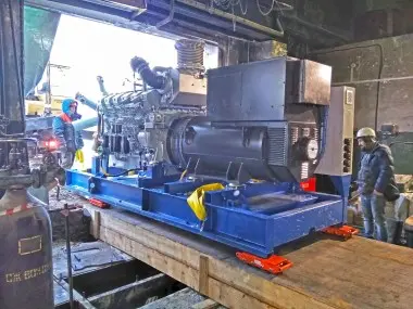 Монтаж ТЭ.1000 на фундамент – фото 6 из 15