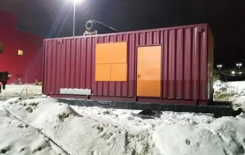 818 kW containerized diesel genset with a British Perkins engine and a Stamford generator for PLAZMA shopping and entertainment center in Murmansk – фото 7 из 70