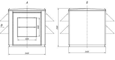 500 kW containerized diesel genset for a gold mine in the Irkutsk region – чертеж из проектной документации 2 из 4