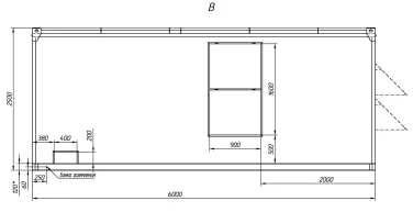 500 kW containerized diesel genset for a gold mine in the Irkutsk region – чертеж из проектной документации 3 из 4