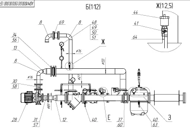 Demounting a 34 tons diesel genset and installing new 1 MW diesel gensets for MRSK Severo-Zapada (Rosseti) – чертеж из проектной документации 30 из 35