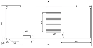Two Cummins diesel gensets by 800 kW to Taborny gold field (NordGold) – чертеж из проектной документации 5 из 6