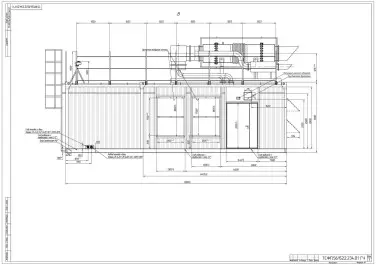 Two 1200 kW power plants based on Cummins engines with a heat recovery system, closed switchgear 6/0.4 kV, the main technical solutions, installation supervision and commissioning works for the Sininda-1 deposit – чертеж из проектной документации 3 из 7