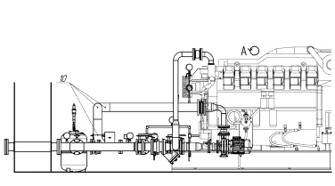 Demounting a 34 tons diesel genset and installing new 1 MW diesel gensets for MRSK Severo-Zapada (Rosseti) – чертеж из проектной документации 28 из 35