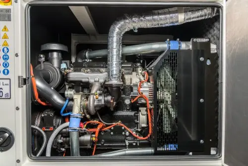 80 kW enclosed diesel generator set for Western High-Speed Diameter in Petersburg – фото 29 из 35