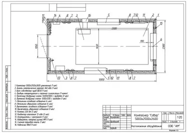 Two 422 kW and 500 kW diesel gensets for the construction of the gas pipeline of the Kharasaveyskoe field in Yamal – чертеж из проектной документации 4 из 4