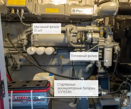 818 kW containerized diesel genset with a British Perkins engine and a Stamford generator for PLAZMA shopping and entertainment center in Murmansk – фото 58 из 70