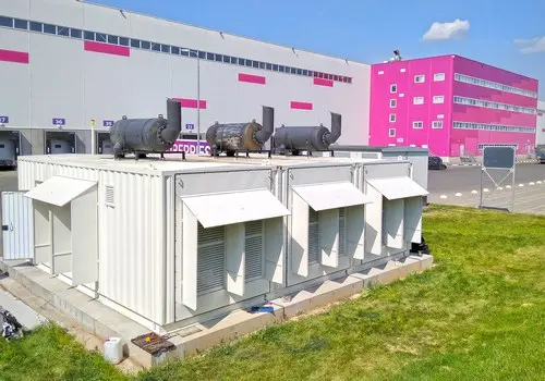 Autonomous generating center (AGC) consisting of three diesel generators with a total capacity of 3600 kW for the Wildberries warehouse complex