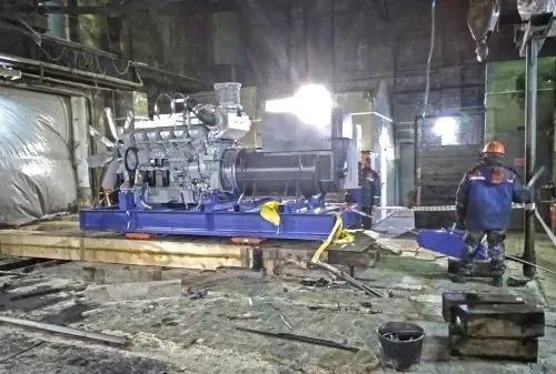 Demounting a 34 tons diesel genset and installing new 1 MW diesel gensets for MRSK Severo-Zapada (Rosseti) – фото 27 из 48