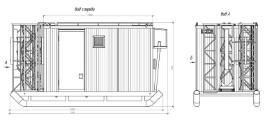 Контейнер связи на салазках для телекоммуникационного оборудования Газпрома – фото 6 из 10