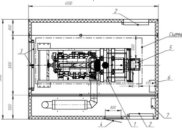 Engineering and manufacturing a 1 MW DG for Prokshino multi-purpose complex in Moscow (А101 developer) – чертеж из проектной документации 4 из 4