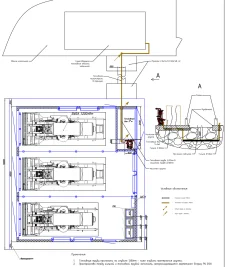 Autonomous generating center (AGC) consisting of three diesel generators with a total capacity of 3600 kW for the Wildberries warehouse complex – чертеж из проектной документации 5 из 11