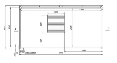 Two 422 kW and 500 kW diesel gensets for the construction of the gas pipeline of the Kharasaveyskoe field in Yamal – чертеж из проектной документации 1 из 4