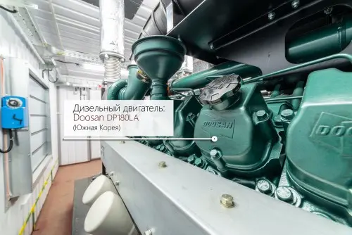 440 kW diesel genset based on a South Korean Doosan engine on a container for BTS – фото 45 из 48