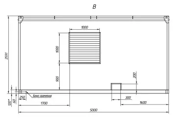 Two 422 kW and 500 kW diesel gensets for the construction of the gas pipeline of the Kharasaveyskoe field in Yamal – чертеж из проектной документации 3 из 4