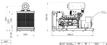 Autonomous generating center (AGC) consisting of three diesel generators with a total capacity of 3600 kW for the Wildberries warehouse complex – чертеж из проектной документации 7 из 11