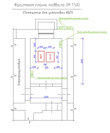 280 kW diesel generator on a container on the chassis and 60 kW UPS for Murmansk Administration building – чертеж из проектной документации 8 из 8