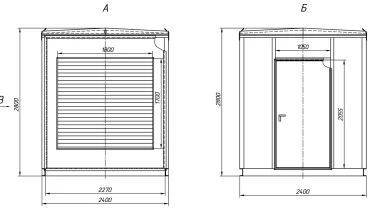 Two Cummins diesel gensets by 800 kW to Taborny gold field (NordGold) – чертеж из проектной документации 4 из 6